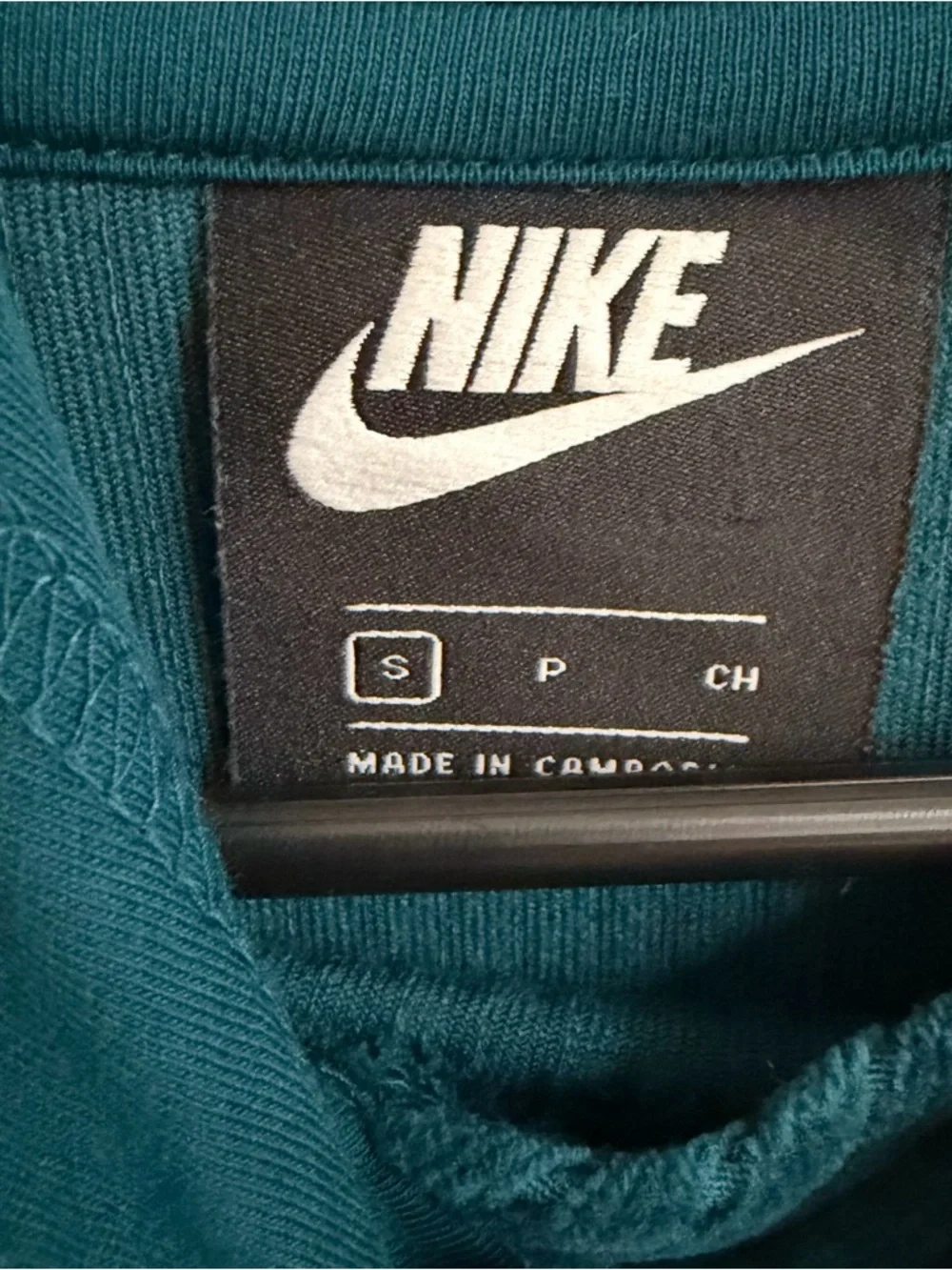Nike Teal Corduroy Pullover Hoodie - Velour - Picture 9 of 9